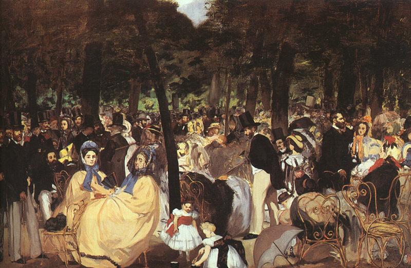 Edouard Manet Concert in the Tuileries China oil painting art